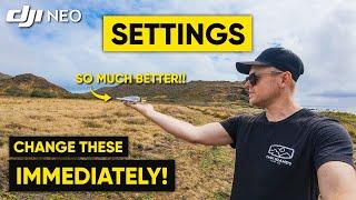 DJI NEO - CHANGE THESE SETTINGS IMMEDIATELY & IMPROVE VIDEO QUALITY