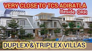 DUPLEX & TRIPLEX VILLAS @TCS ADIBATLA CALL 95815 14596