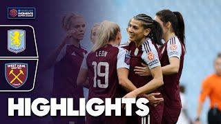 Goal Fest At Villa Park! | Aston Villa v West Ham United Highlights | Barclays WSL 2024-25