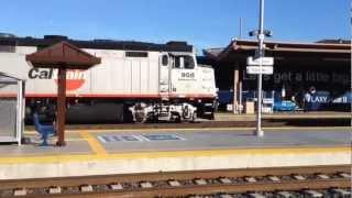 CalTRAIN 908 is arriving into Sanjose station in CA