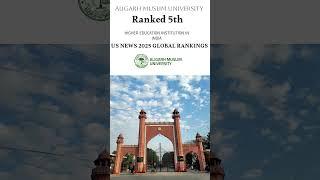 Amu ranked 5th | US News Global Ranking | Aligarh Muslim University