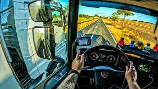 ASMR  POV Truck Driving Scania R500 | Dangerous Truck Driving Cought On Camera | 4k HD |