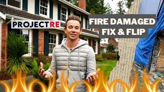 How to Fix and Flip a Fire Damaged Home  #shorts