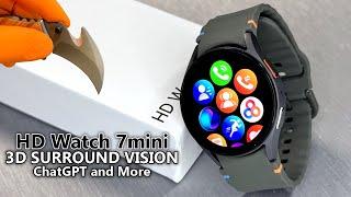 HD Watch 7 Mini Sport SmartWatch 2024 (JS Watch 7 Ultra System)Hands On and First Impression - ASMR