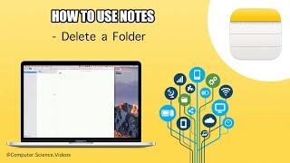 How to DELETE a Folder On Notes Using the Notes Application On a Mac - Basic Tutorial | New