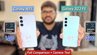 Galaxy A55 Vs Galaxy S23 FE Comparison  | Kaunsa Better Hain Under Rs.40,000 ?