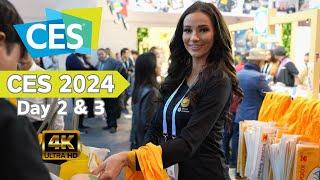 CES 2024 Las Vegas. Tours and highlights, Day 2 & 3 [4K video]