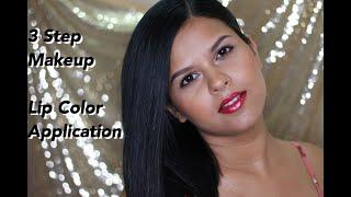 3 Step Makeup | Lip Color Application