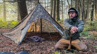 Spending the Night in a Homemade Tent | A Cheap and Simple way to Camp