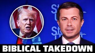 Pete Buttigieg SLAMS Trump's Fake Christianity With The Bible