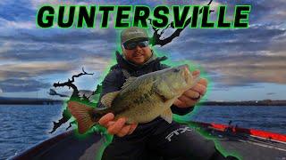 Winter BASS Fishing On Lake GUNTERSVILLE!