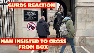 Man Insisted on Crossing the King's Guard Box – Could Have Ended in Hospital!