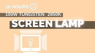 100W Tungsten screen lamp  - 10h - (16:9) - NO Sound - a simple screen for 10 hours [screen tools]