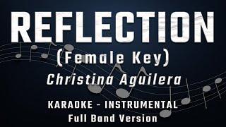 REFLECTION - FEMALE KEY - FULL BAND KARAOKE - INSTRUMENTAL - CHRISTINA AGUILERA