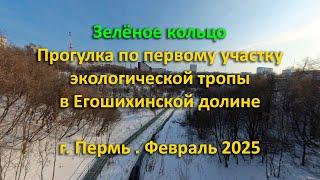 Зелёное кольцо, Долина реки Егошиха, участок 1. г. Пермь. Февраль 2025