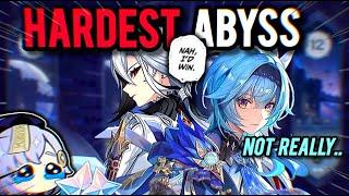 I tried the current "Hardest Abyss" according to players using F2P teams (Genshin Impact)