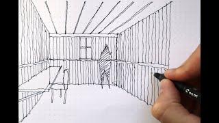 How I Draw an Interior Perspective