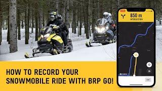 How to Record a Snowmobile Ride with BRP GO!