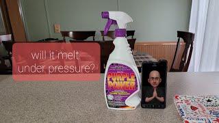 Sonim XP8 vs Purple industrial cleaner