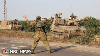 Israeli military gathering east and north of the Gaza Strip as 300,000 reservists are called up