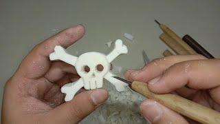 Soap carving perla soap | SKULL DESIGN | Franzartz