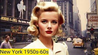 Rare Photos New York 1950s-60s In Color