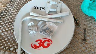 Dish Antenna Fitting || How To Assemble 2 Feet Imported Dish Antenna.