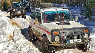 DÜZCE ROTASIZLAR OFF ROAD SNOW SHOW. (NİVA vs FEROZA vs SPORTAGE  vs JİMNY vs CHEROKEE)