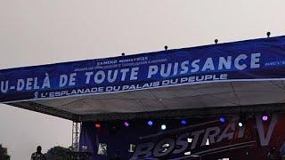 Palais du peuple 1ère jour Pasteur Bostra Charles Bameko met feu  à Kinshasa