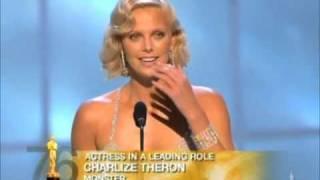 Charlize Theron winning Best Actress for "Monster" | 76th Oscars (2004)