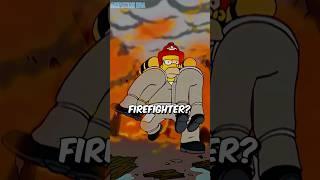 What Happens When Homer Becomes A Firefighter? #thesimpson