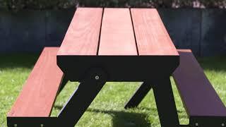 Spinwood | garden bench to picnic table | ENG