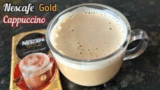 Nescafe Gold Cappuccino | Nescafe Gold Cappuccino Instant Coffee Premix Review & Recipe