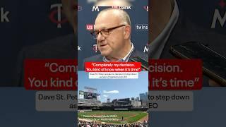 Minnesota Twins President and CEO Dave St. Peter Steps Down