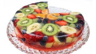 Jelly Fruit Cake طرز تهیه  ژله میوه ای