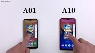 SAMSUNG A01 vs A10 Speed Test Comparison