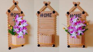 DIY Wall Decor using Popsicle Stick|Home Decor|Wall Hanging Decoration|Ice Cream Stick Craft Ideas