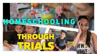 Homeschool DITL || Homeschooling Through Trials || Homeschool Space 2022