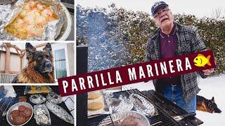 PARRILLA MARINERA: Un Asado de Pescado y Mariscos a la Parrilla en Canadá...EN LA NIEVE! ️