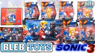 Sonic 3 toy collection unboxing | Sonic Gotta go Fast Trading cards break ASMR Review | no talking