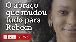 O abraço que mudou a trajetória de Rebeca Andrade