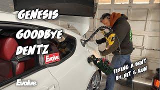 Hyundai Genesis coupe PDR Auto body WORK - Removing dents