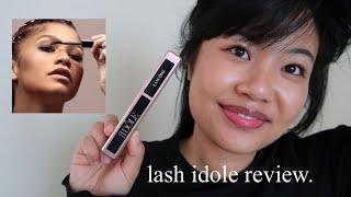 new! lancome lash idole mascara review| wear test on naturally straight + thin lashes