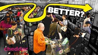 Why Supermarket Lines Are Intentionally Getting Longer - Cheddar Explains