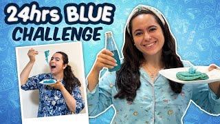 I ATE ONLY BLUE FOOD FOR 24HRS CHALLENGE | SONU ANADKAT |