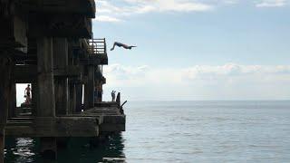 Backflip Into The Sea Challenge!! Must Watch!