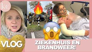 SCHRIKKEN! ZIEKENHUIS & BRANDWEER bellen! Een pech week! VLOG | Kellycaresse Momlife & Mindset