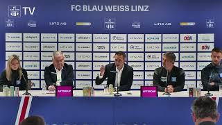 Pressekonferenz vor FC Blau-Weiß Linz vs. Wolfsberger AC