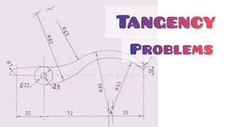 Tangency problems - Plier in/ TECHNICAL DRAWING / ENGINEERING DRAWING