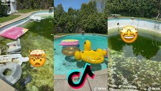 SATISFYING Pool Cleaning TikTok Compilation #1 | Vlogs from TikTok